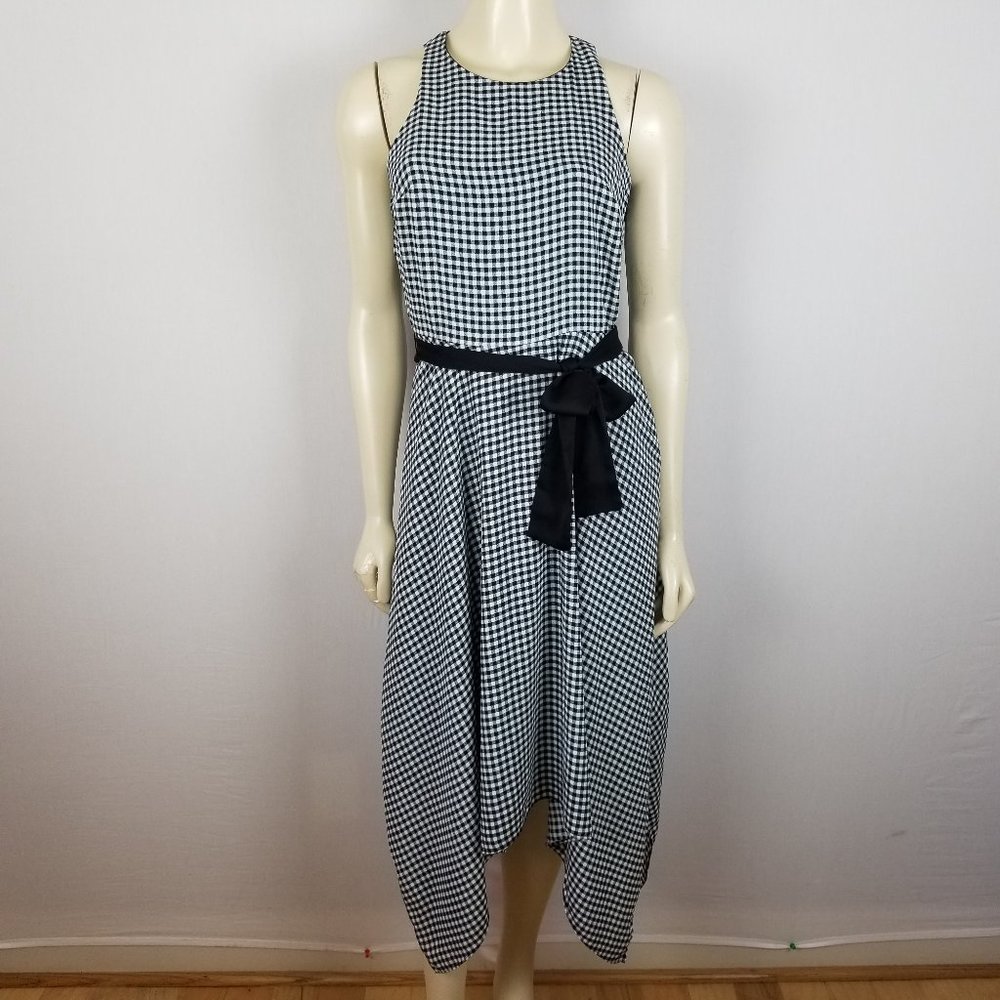 Banana Republic sleeveless checked summer dress 4